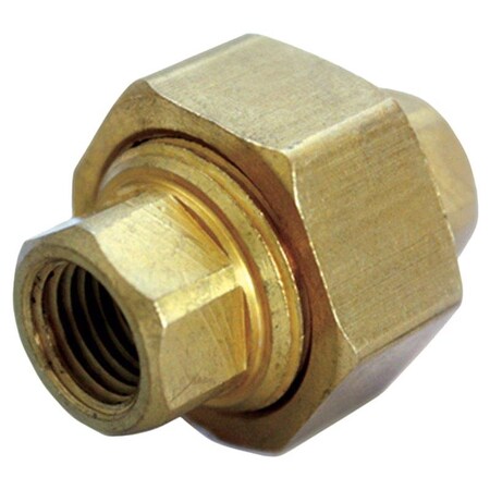 Homeplus+ ATC 1/4 in. FPT X 1/4 in. D FPT Yellow Brass Union 6JC126310701011